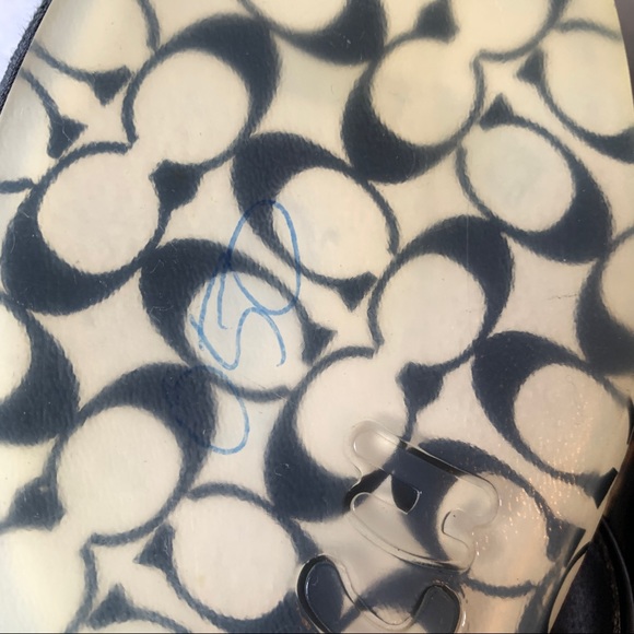 Coach “Skye” Black Low Wedge Sandal Flip Flops Sz 8.5B - Picture 11 of 11